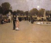 John Singer Sargent The Luxembourg Gardens at Twilight oil on canvas
